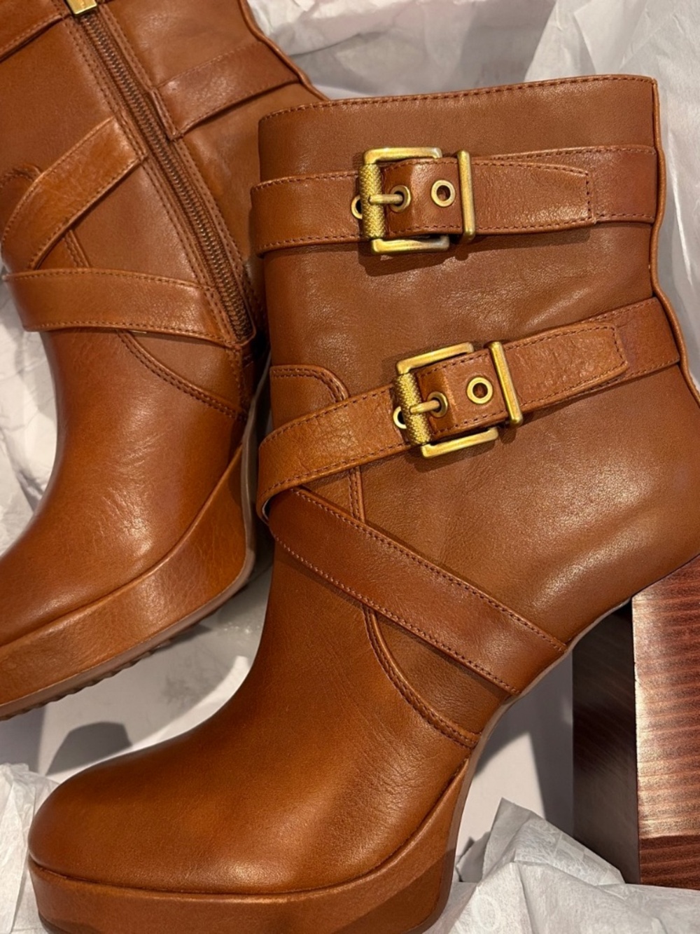Coliana Moto Platform Booties